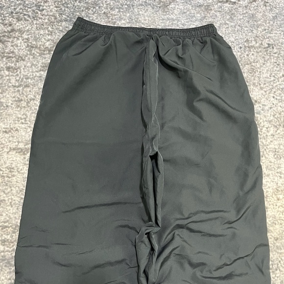 Vintage Y2K Reebok Nylon Track Pants Mens XL Black Gray Baggy Wide Leg - Picture 10 of 16